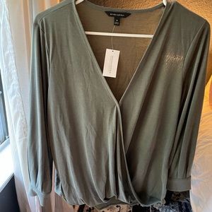 Banana Republic Olive Green Transition Top to Spring 🌸